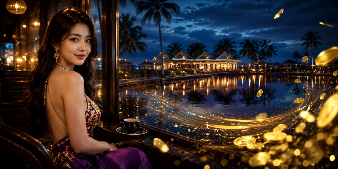Người dùng VIP tại Phú Quốc thư giãn với cà phê và theo dõi kết quả cược trực tuyến